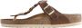 Birkenstock "Gizeh Olie Gewaxt Leren Sandalen voor Dames" Bruin Dames - Thumbnail 2