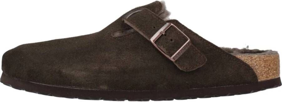 Birkenstock slipper BOSTON Shearling Mocca Seude Leather narrow - Foto 8