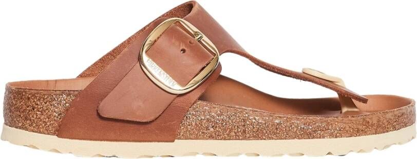 Birkenstock Gizeh Big Buckle Sandaal Bruin Dames