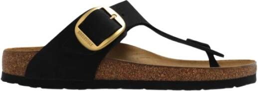 Birkenstock Gizeh Big Buckle slides Zwart Dames
