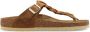 Birkenstock Geoliede leren sandalen voor vrouwen Gizeh Narrow Bruin Dames - Thumbnail 2