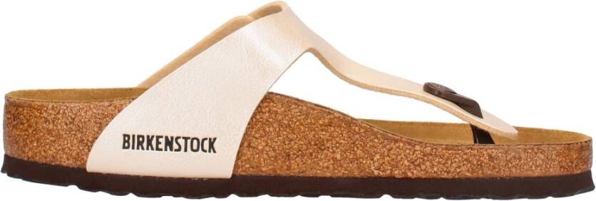 Birkenstock Gizeh Slippers Beige Dames