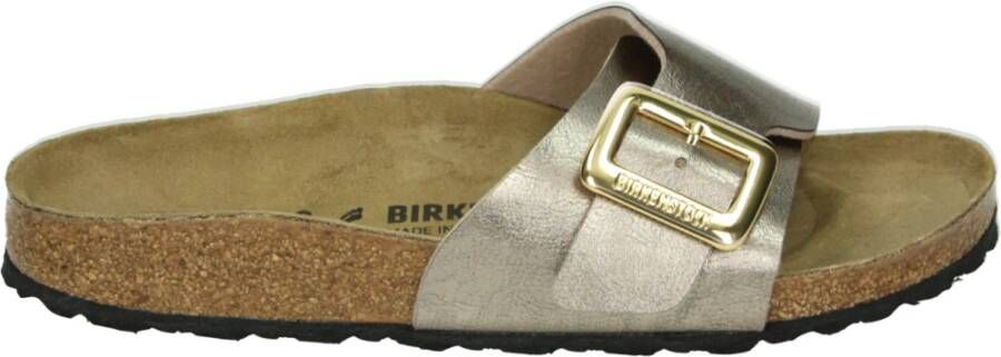 BIRKENSTOCK Slippers Dames Catalina Cushion Buckle Maat: 35 Materiaal: Leatherlook Kleur: Goud - Foto 2