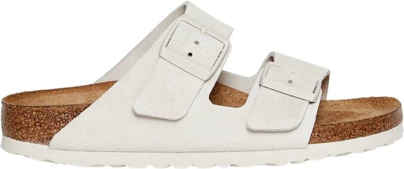 Birkenstock Grijze Nubuck Sandalen Grijs Heren