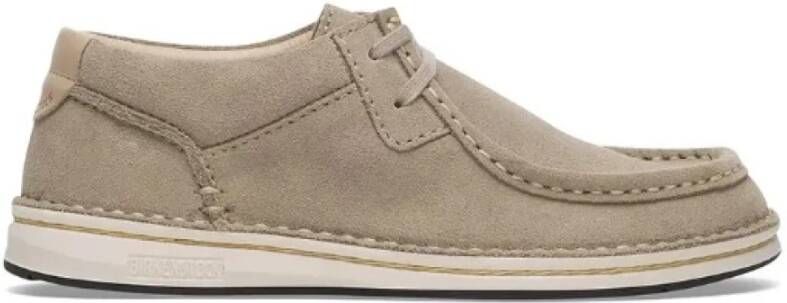Birkenstock Grijze Platte Schoenen Normale Pasvorm
