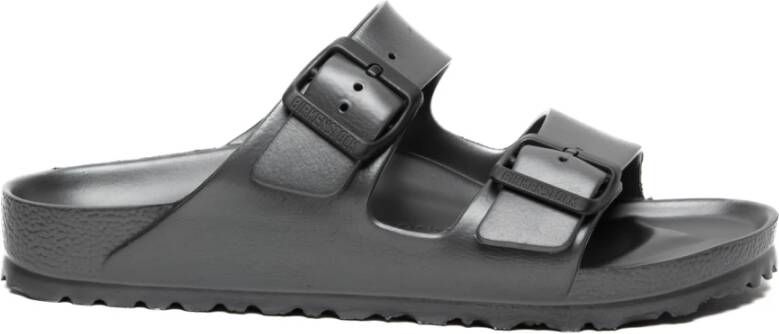 Birkenstock Grijze Sandalen met Dubbele Band Gray Heren