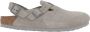 Birkenstock Grijze Suède Hak Slingback Sandaal Gray Heren - Thumbnail 1