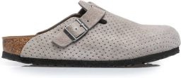 Birkenstock Grijze Suède Klompen Boston VL