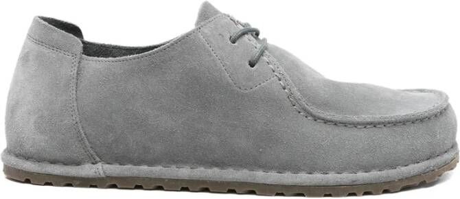 Birkenstock Grijze Veterschoenen met Rubberen Zool