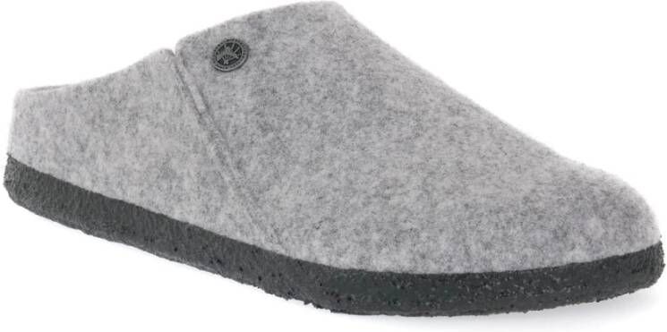 Birkenstock Grijze Wolvilt Pantoffel Gray Unisex