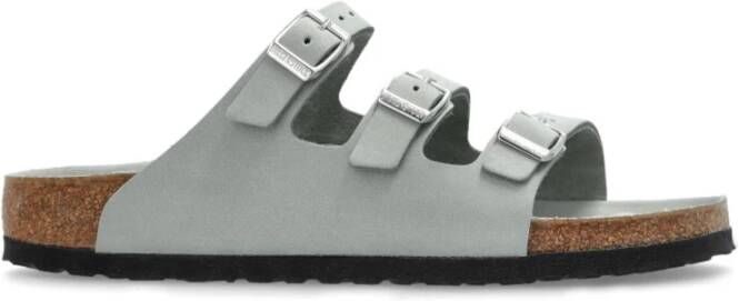 Birkenstock Mint Groene Leren Florida Slippers