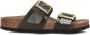 BIRKENSTOCK Slippers Dames Sydney Cushion Maat: 38 Materiaal: Leatherlook Kleur: Groen - Thumbnail 1