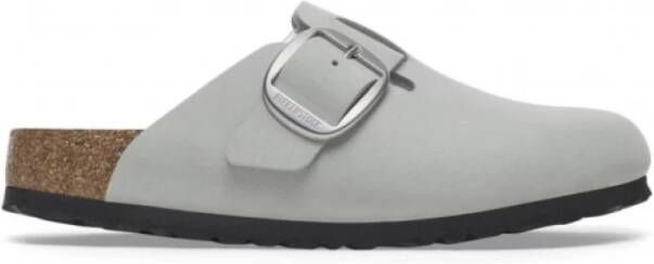 Birkenstock Grote Gesp Boston Nubuck Klomp