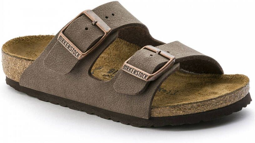 Birkenstock Kindersandalen Arizona Birko Flor Birkibuc Etroit Bruin - Foto 4