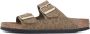 Birkenstock Sandalen Arizona Synthetic Leo Narrow Khaki - Thumbnail 3