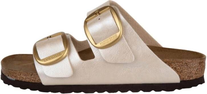 Birkenstock Arizona Dames Slippers Graceful Pearl White Narrow fit | Wit | Imitatieleer - Foto 6