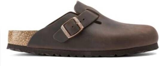 Birkenstock Klassieke Boston Leren Sandalen Narrow