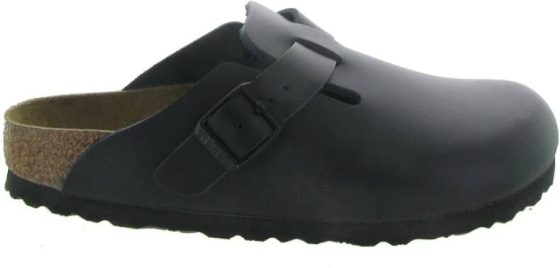Birkenstock slipper BOSTON Black narrow Naturleder Smooth Leather - Foto 5