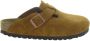 Birkenstock Boston SFB Mink narrow Veloursleder Suede Dames Pantoffels Mink - Thumbnail 3