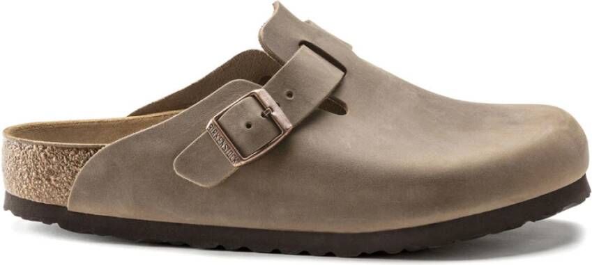 Birkenstock Klassieke Geolied Leren Klompen Brown Heren