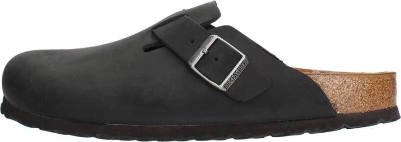 Birkenstock Boston Black narrow Fettleder Oiled Leather Unisex Pantoffels Zwart - Foto 15
