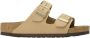 Birkenstock Verstelbare Logo Sandalen Rubberen Zool Beige - Thumbnail 10