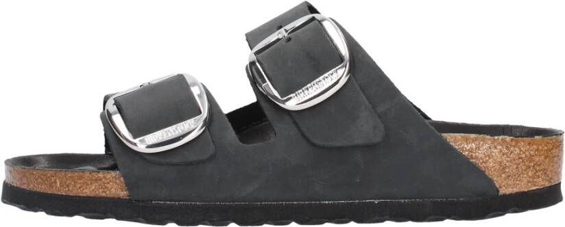 Birkenstock ssandalen Arizona Big Buckle Natural Leather Oiled Etroit Zwart - Foto 15