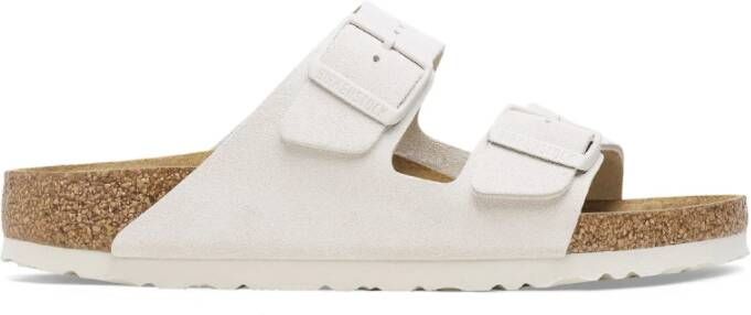 BIRKENSTOCK Slippers Dames Arizona Dames Suède Wit - Foto 13