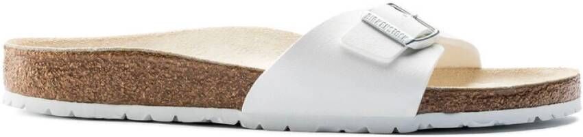 Birkenstock Klassieke Leren Slider Sandaal Bruin Dames