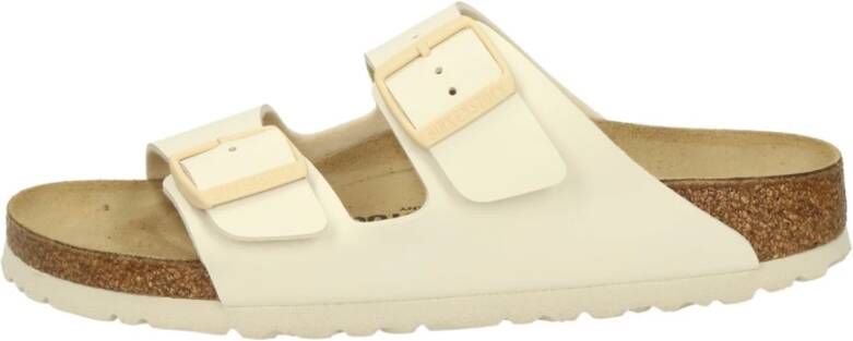 Birkenstock - s off-white-crÈme-ivoorkleur slippers & muiltjes - Foto 6