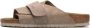Birkenstock Anatomische Leren Sandalen met Klittenbandsluiting Beige - Thumbnail 13