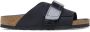 Birkenstock Kyoto Sandalen Zwart Velours Leer Black Dames - Thumbnail 15