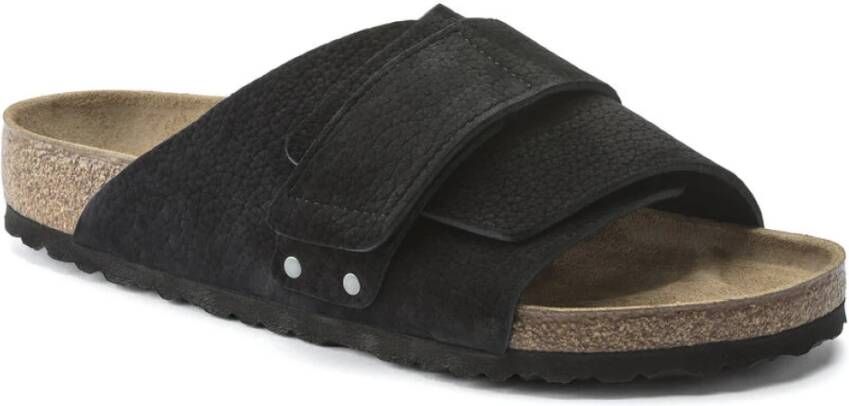 Birkenstock Kyoto Nubuck Sandalen Zwart Heren