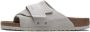 BIRKENSTOCK Slippers Dames Kyoto Dames Maat: 38 Materiaal: Suède Kleur: Wit - Thumbnail 14