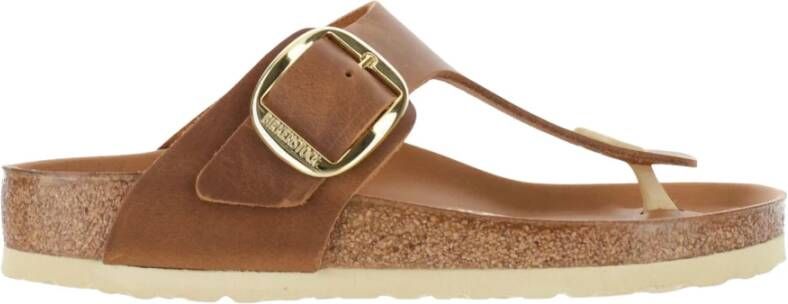 Birkenstock Gizeh Big Buckle Nl Womens Cognac Schoenmaat 35 Slides 1018745 - Foto 16