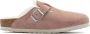 Birkenstock Lammfell-Leder-Clogs Pink Dames - Thumbnail 1