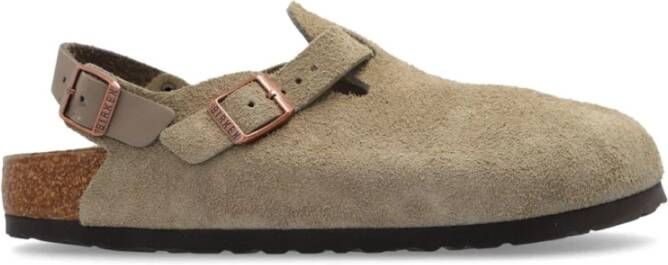 Birkenstock Leren Sandalen met Riempjes Beige Heren