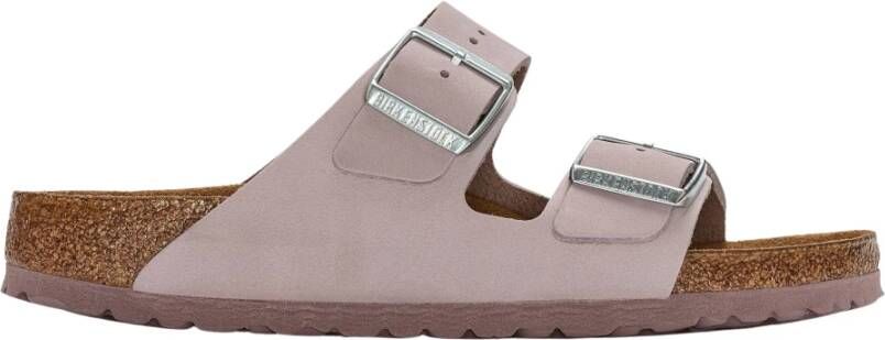 Birkenstock Leren sandalen nubuck femme Arizona Paars Dames