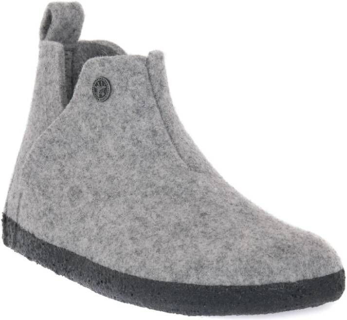 Birkenstock Lichtgrijze Andermatt Pantoffels Grijs Dames