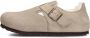 Birkenstock LONDON SHEARLING SUEDE LEATHER Dames pantoffelsHeren pantoffels Taupe - Thumbnail 3