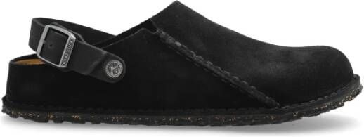 Birkenstock Lutry Premium Suède Slippers Black Heren