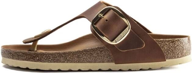 Birkenstock Gizeh Big Buckle Nl Womens Cognac Schoenmaat 35 Slides 1018745
