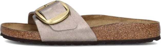 Birkenstock Madrid Big Buckle Dames Slippers Beige Dames