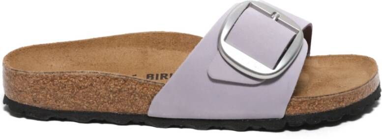 Birkenstock Madrid Big Buckle Nabuck Sandalen Purple Dames