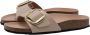 Birkenstock Madrid Narrow Big Buckle Natural Leather Patent High-Shine New Beige - Thumbnail 31