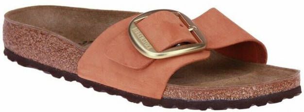 Birkenstock Madrid Nubuck Leather Big Buckle oranje narrow sandalen dames (1022709) - Foto 8