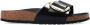 Birkenstock Low-Top Sneakers Sandale Madrid Big Buckle Natural Leather in zwart - Thumbnail 15