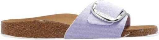 Birkenstock Madrid Big Buckle veganistische slides Purple Dames