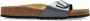 Birkenstock Madrid Dames Slippers Metallic Black Narrow fit | Zwart | Imitatieleer - Thumbnail 2