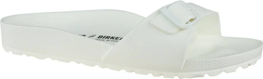 Birkenstock Madrid Essentials Eva Sliders Dames Wit Dames